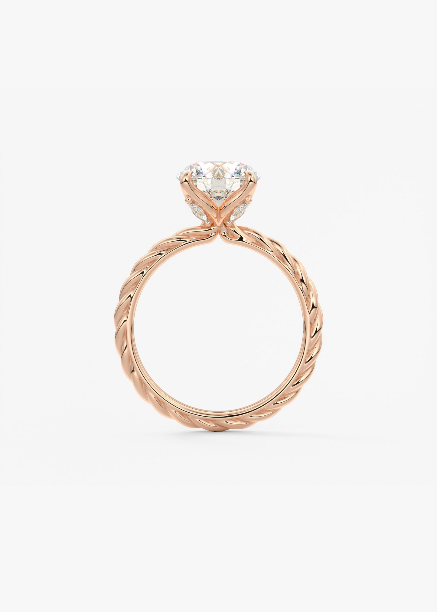 Oval Solitaire With Raised Basket Gallery Lab Grown Diamond Engagement Ring