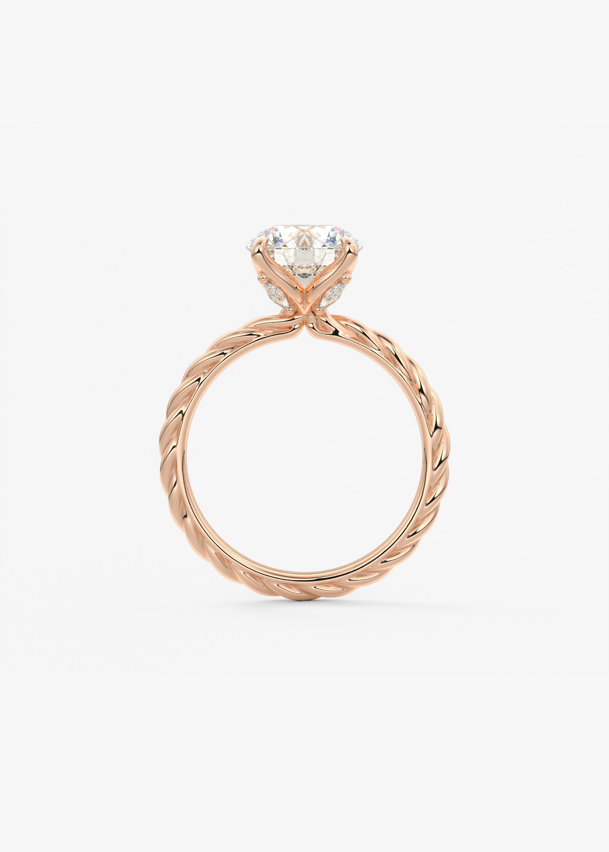 Oval Solitaire With Raised Basket Gallery Lab Grown Diamond Engagement Ring