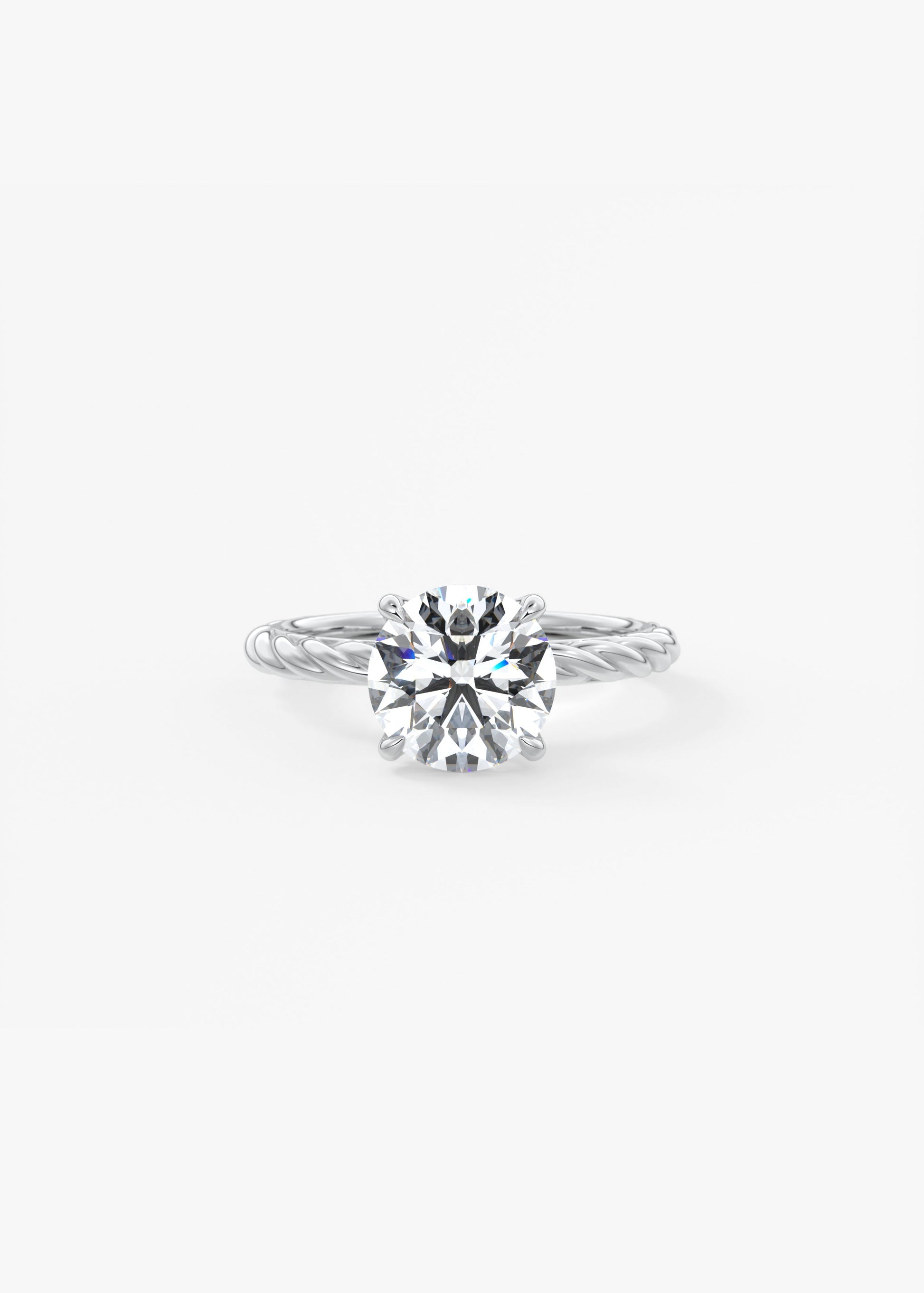 Oval Solitaire With Raised Basket Gallery Lab Grown Diamond Engagement Ring