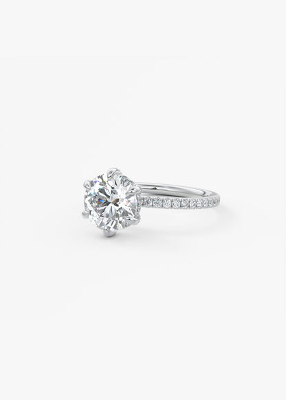 Oval Solitaire With Raised Basket Gallery Lab Grown Diamond Engagement Ring