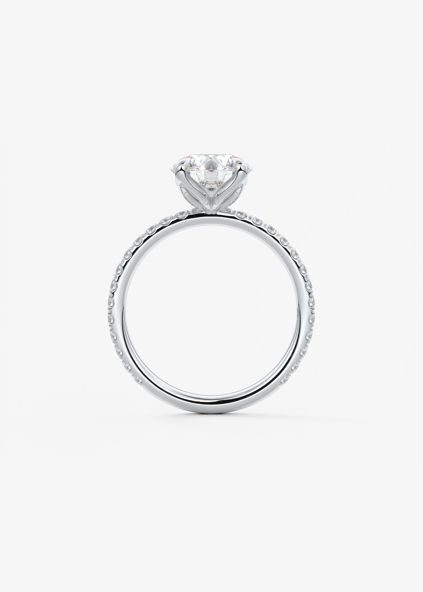 Oval Solitaire With Raised Basket Gallery Lab Grown Diamond Engagement Ring