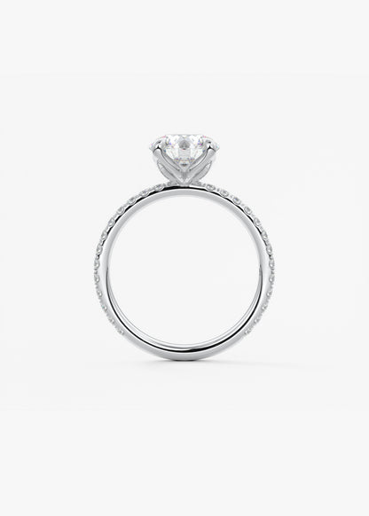 Oval Solitaire With Raised Basket Gallery Lab Grown Diamond Engagement Ring