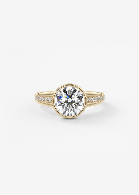 Oval Solitaire With Raised Basket Gallery Lab Grown Diamond Engagement Ring