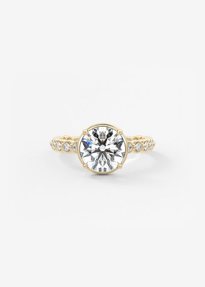 Oval Solitaire With Raised Basket Gallery Lab Grown Diamond Engagement Ring