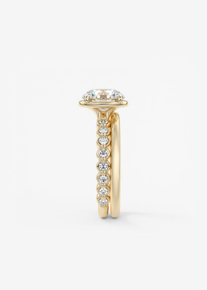 Oval Solitaire With Raised Basket Gallery Lab Grown Diamond Engagement Ring