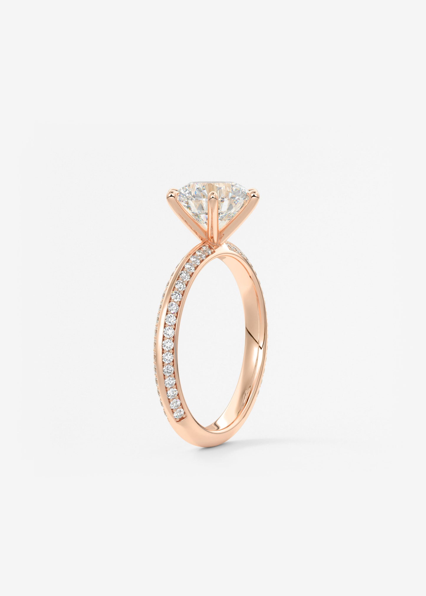 Oval Solitaire With Raised Basket Gallery Lab Grown Diamond Engagement Ring