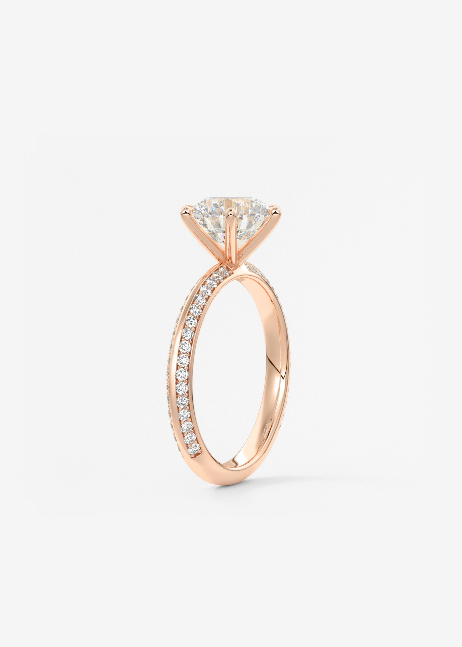 Oval Solitaire With Raised Basket Gallery Lab Grown Diamond Engagement Ring