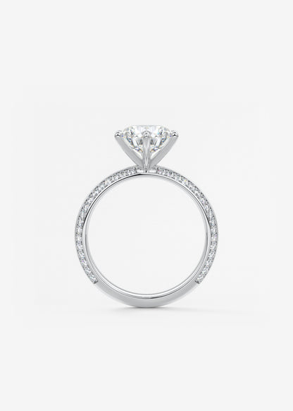 Oval Solitaire With Raised Basket Gallery Lab Grown Diamond Engagement Ring