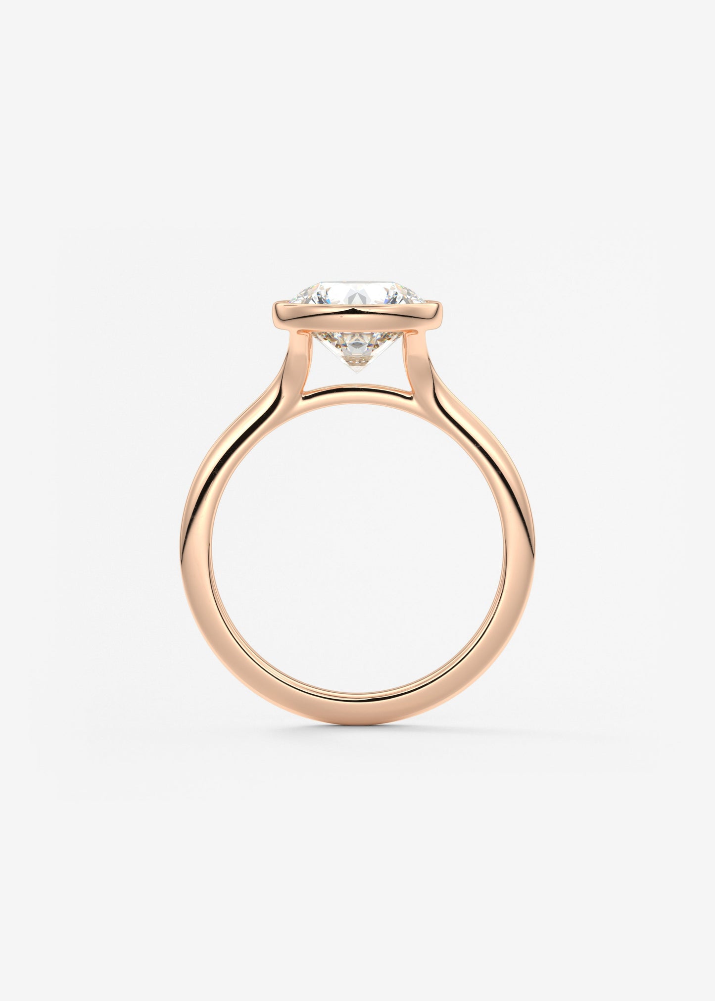 Oval Solitaire With Raised Basket Gallery Lab Grown Diamond Engagement Ring