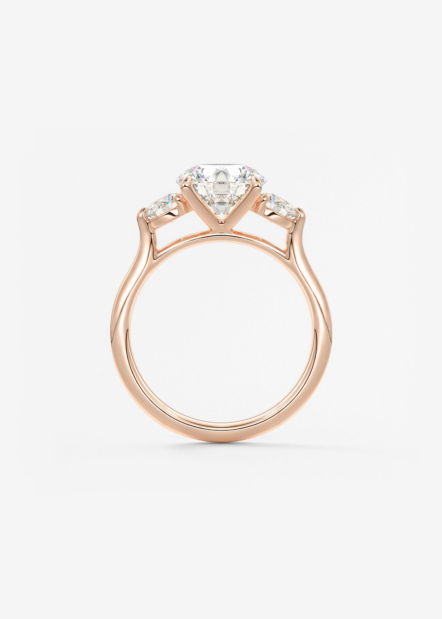 Oval Solitaire With Raised Basket Gallery Lab Grown Diamond Engagement Ring