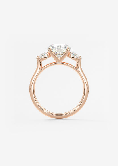 Oval Solitaire With Raised Basket Gallery Lab Grown Diamond Engagement Ring