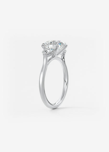 Oval Solitaire With Raised Basket Gallery Lab Grown Diamond Engagement Ring