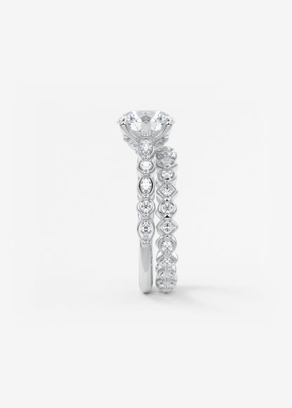Oval Solitaire With Raised Basket Gallery Lab Grown Diamond Engagement Ring