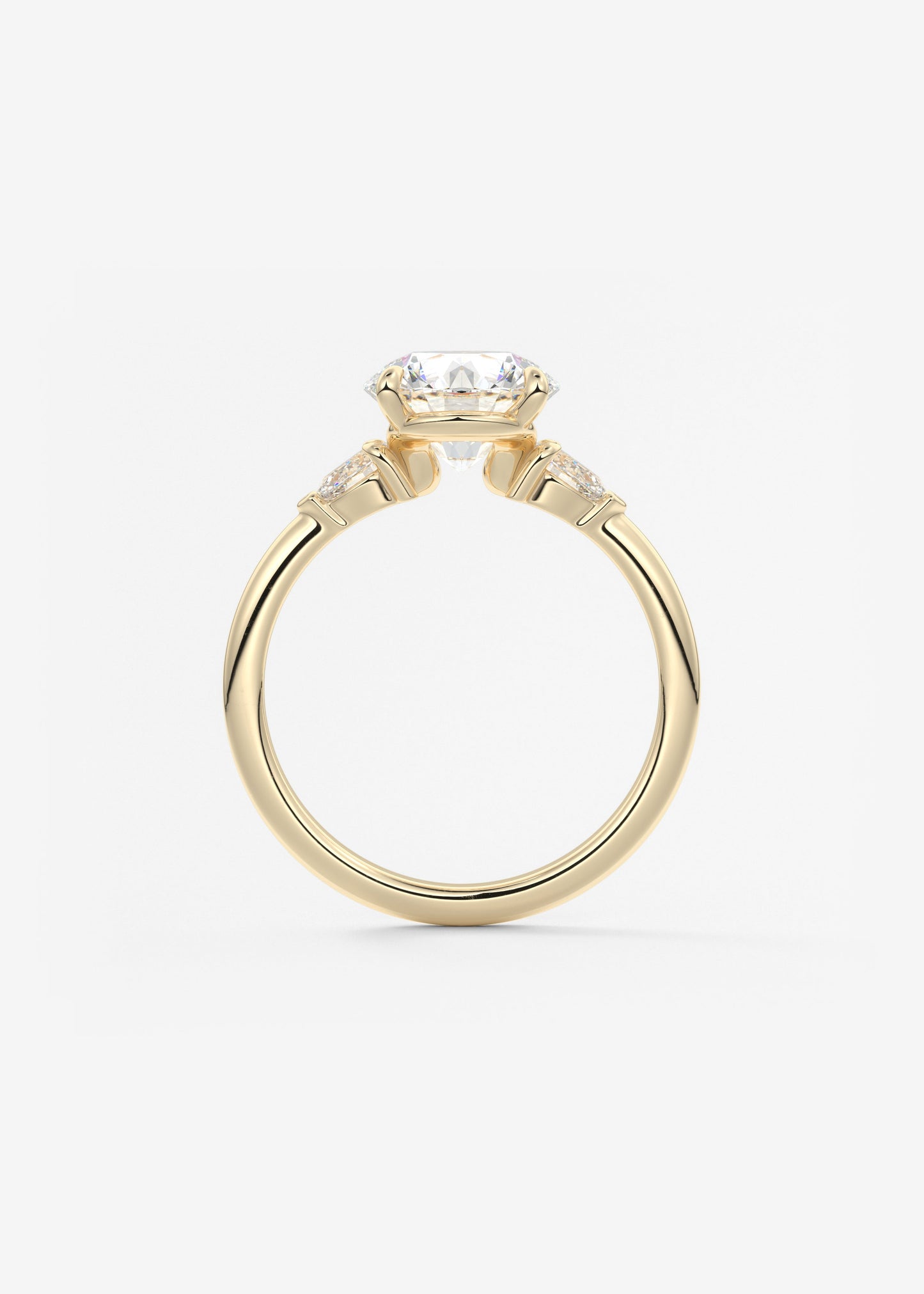 Oval Solitaire With Raised Basket Gallery Lab Grown Diamond Engagement Ring