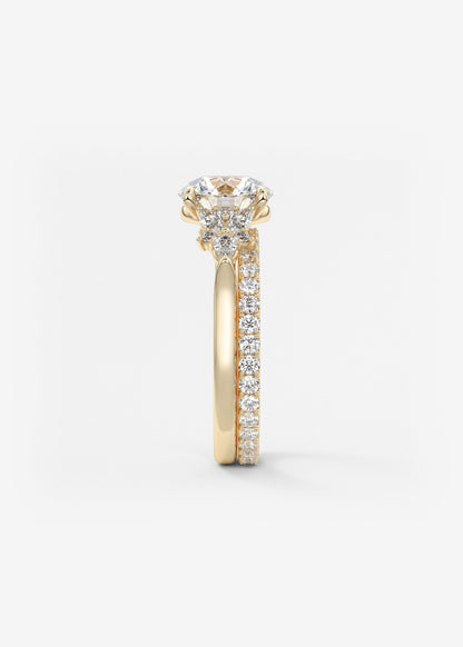 Oval Solitaire With Raised Basket Gallery Lab Grown Diamond Engagement Ring