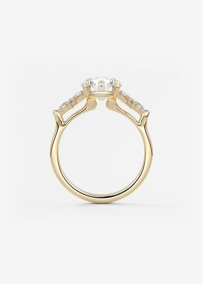 Oval Solitaire With Raised Basket Gallery Lab Grown Diamond Engagement Ring