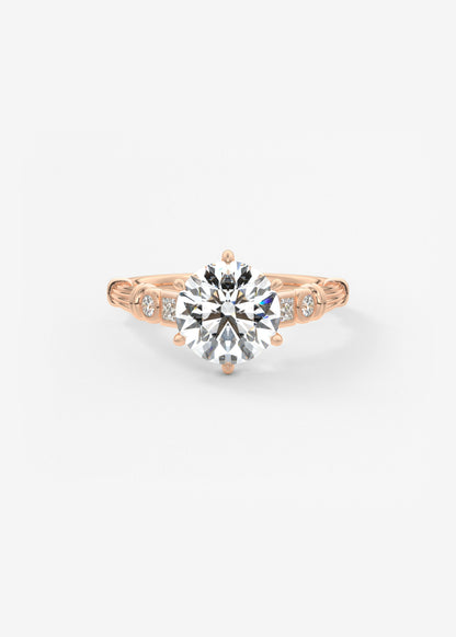 Oval Solitaire With Raised Basket Gallery Lab Grown Diamond Engagement Ring