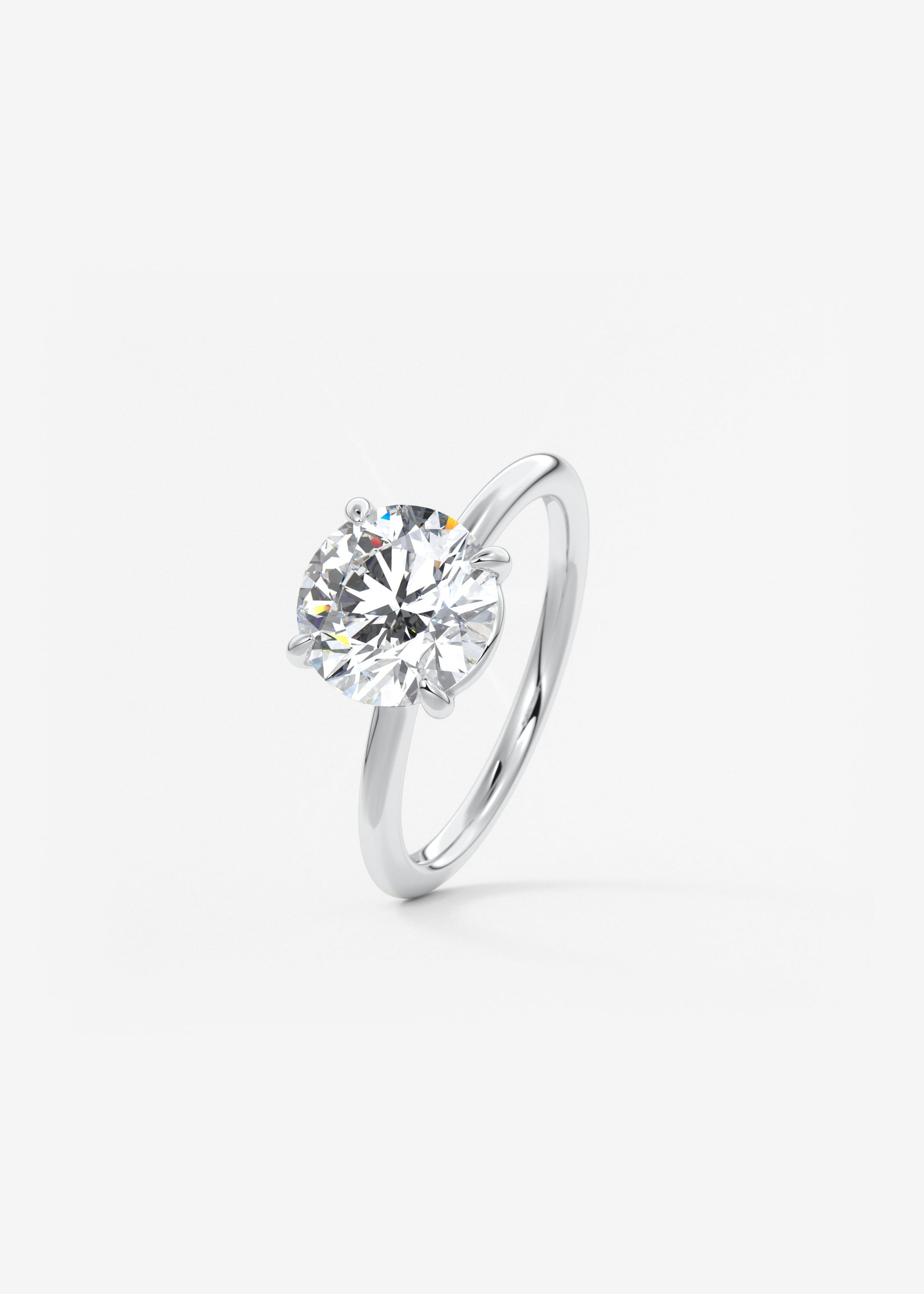 Oval Solitaire With Raised Basket Gallery Lab Grown Diamond Engagement Ring