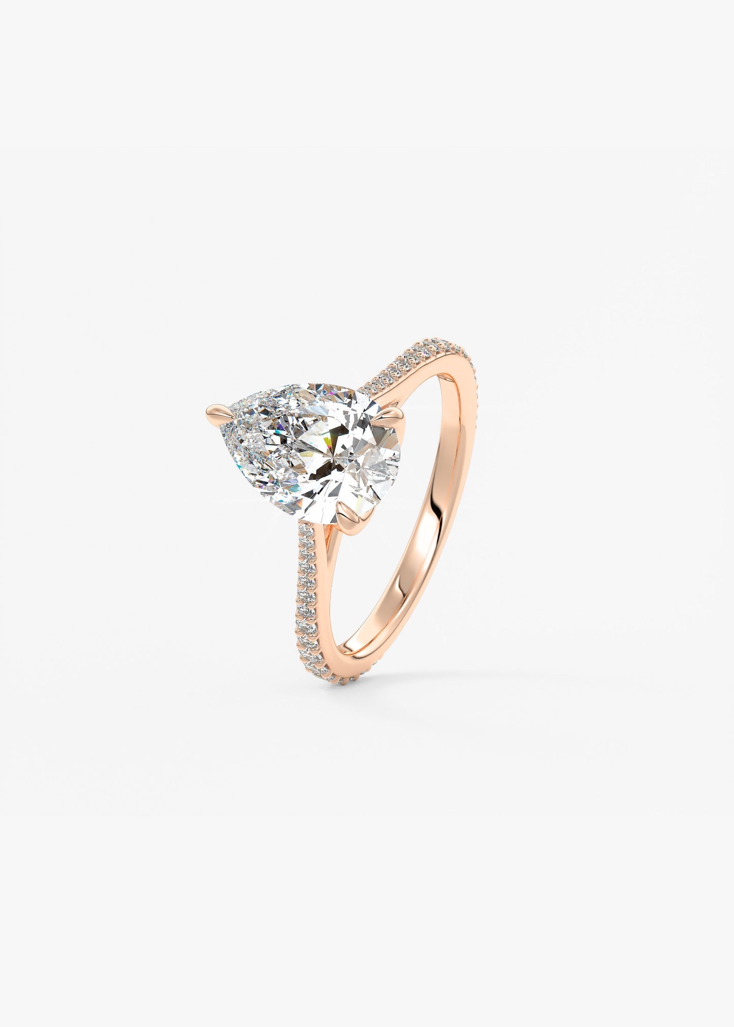 Oval Solitaire With Raised Basket Gallery Lab Grown Diamond Engagement Ring