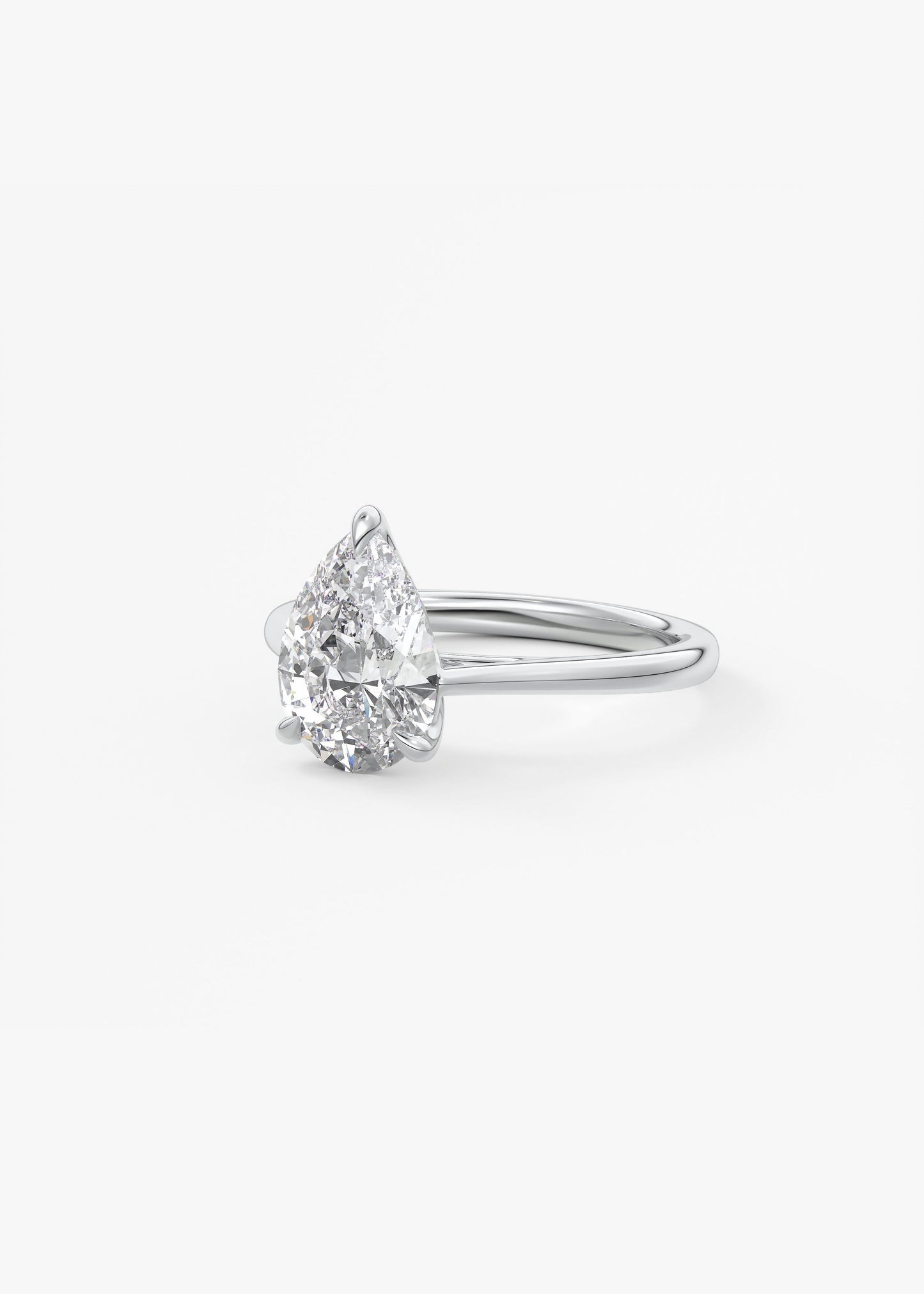 Oval Solitaire With Raised Basket Gallery Lab Grown Diamond Engagement Ring