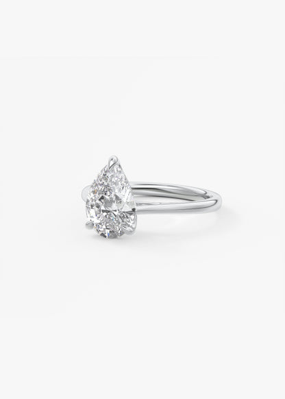 Oval Solitaire With Raised Basket Gallery Lab Grown Diamond Engagement Ring