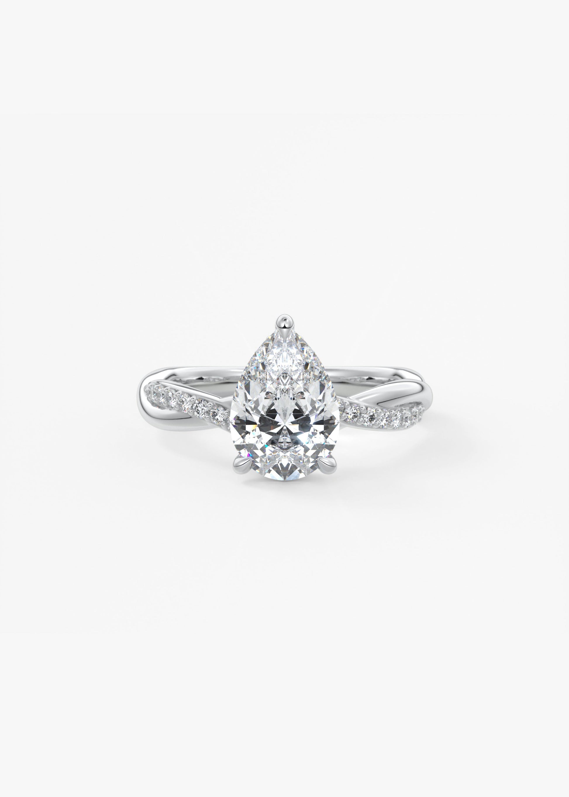 Oval Solitaire With Raised Basket Gallery Lab Grown Diamond Engagement Ring