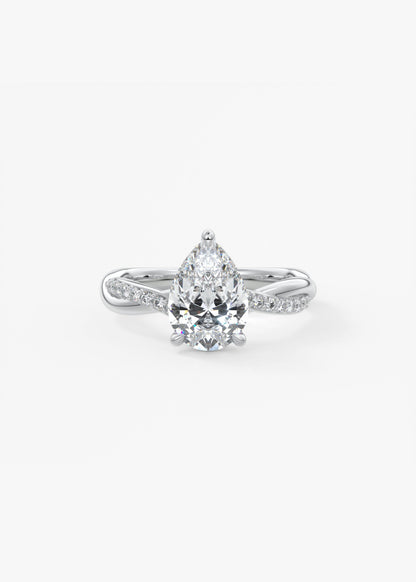 Oval Solitaire With Raised Basket Gallery Lab Grown Diamond Engagement Ring