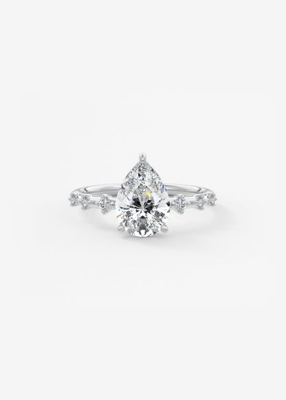Oval Solitaire With Raised Basket Gallery Lab Grown Diamond Engagement Ring