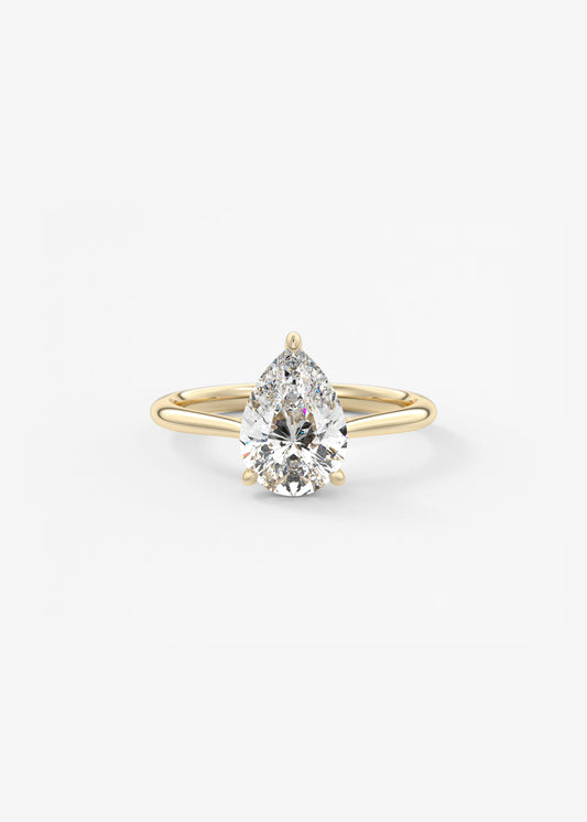 Oval Solitaire With Raised Basket Gallery Lab Grown Diamond Engagement Ring