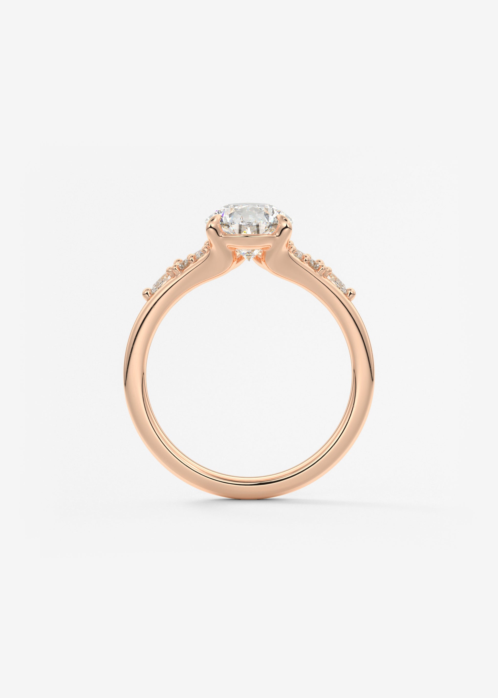 Oval Solitaire With Raised Basket Gallery Lab Grown Diamond Engagement Ring