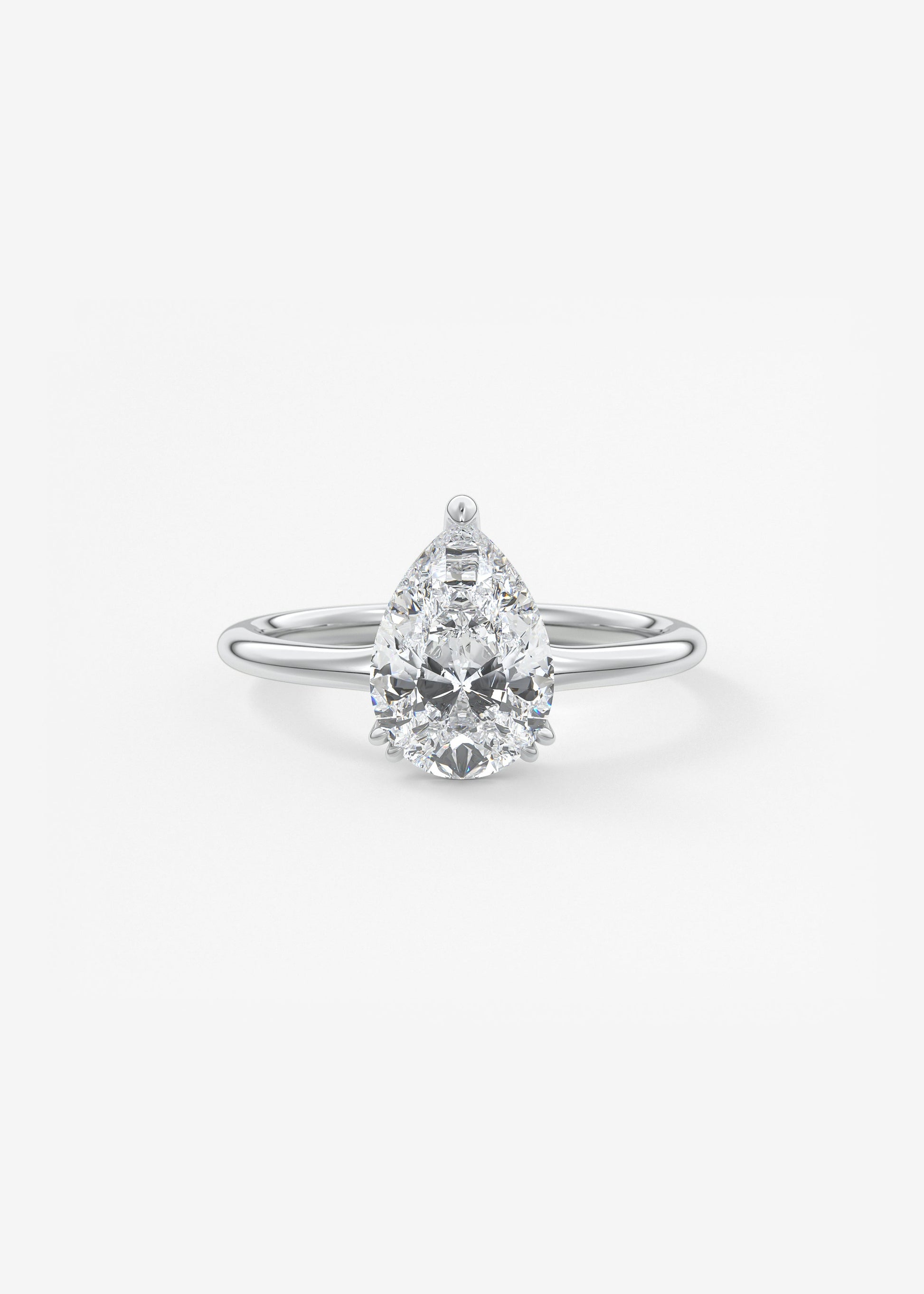 Oval Solitaire With Raised Basket Gallery Lab Grown Diamond Engagement Ring