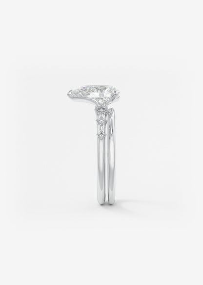 Oval Solitaire With Raised Basket Gallery Lab Grown Diamond Engagement Ring