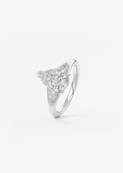 Oval Solitaire With Raised Basket Gallery Lab Grown Diamond Engagement Ring