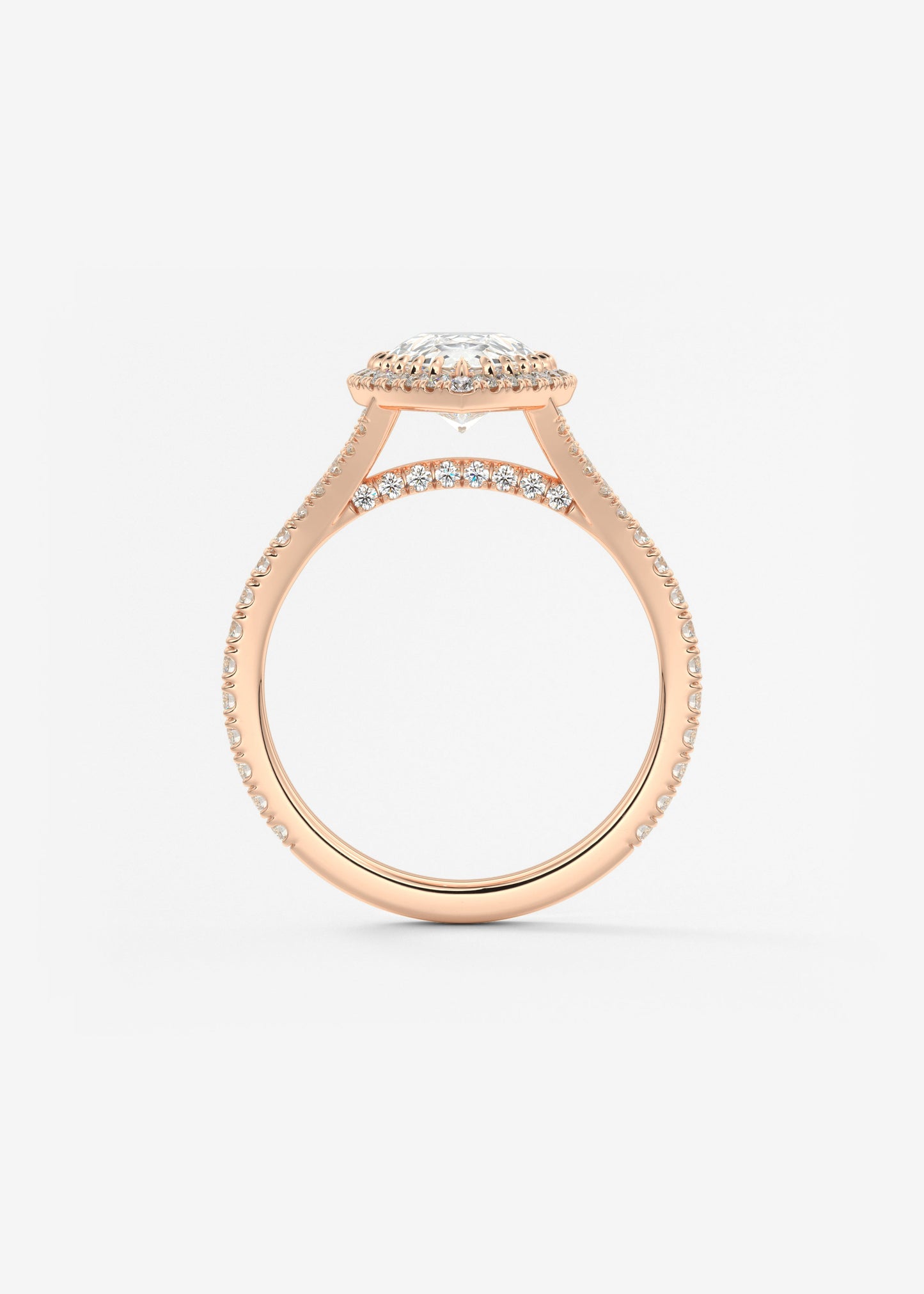 Oval Solitaire With Raised Basket Gallery Lab Grown Diamond Engagement Ring