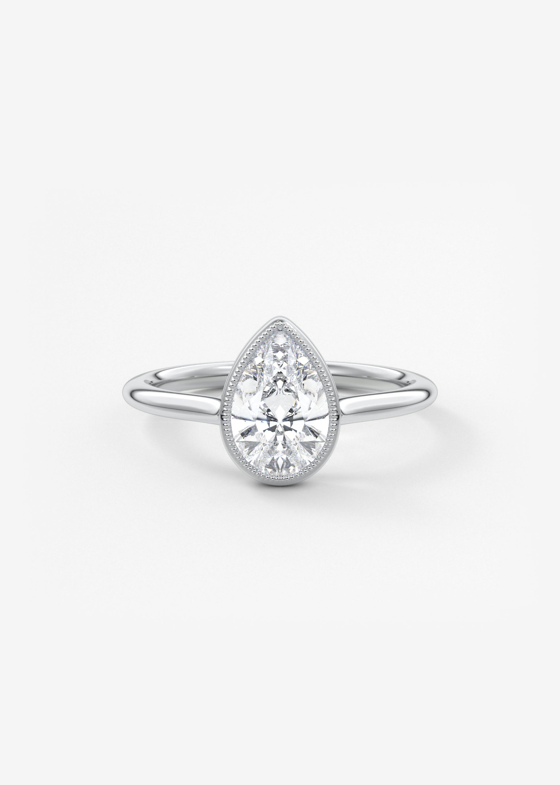 Oval Solitaire With Raised Basket Gallery Lab Grown Diamond Engagement Ring