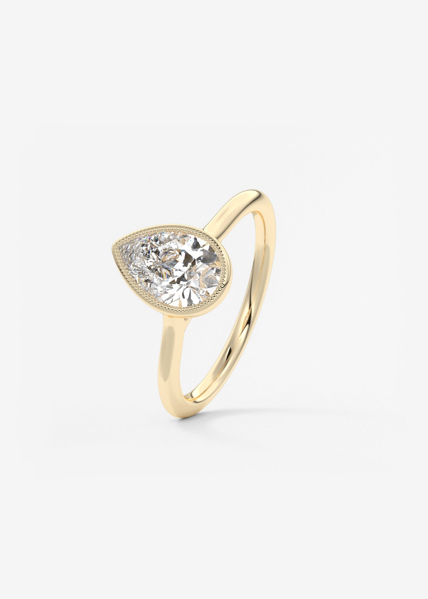 Oval Solitaire With Raised Basket Gallery Lab Grown Diamond Engagement Ring