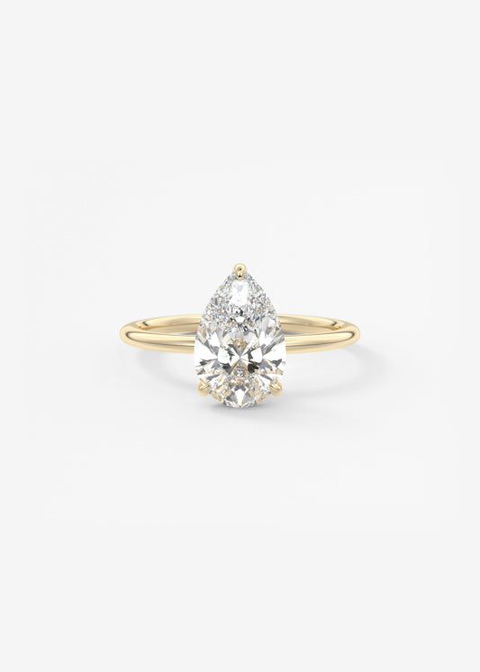 Oval Solitaire With Raised Basket Gallery Lab Grown Diamond Engagement Ring