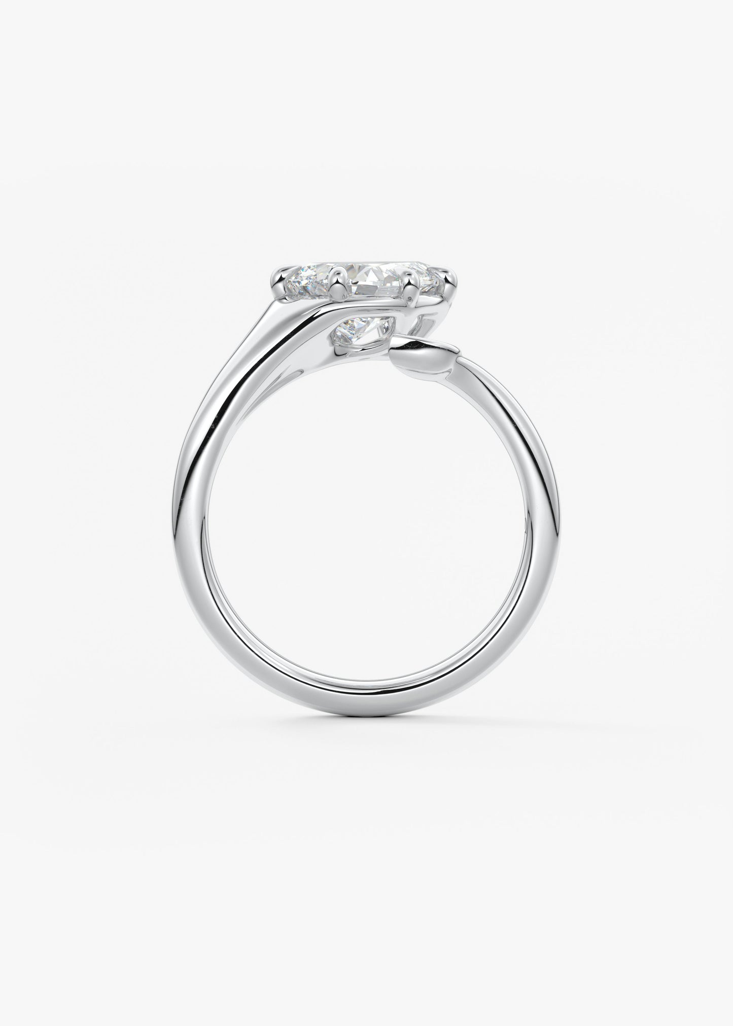 Oval Solitaire With Raised Basket Gallery Lab Grown Diamond Engagement Ring