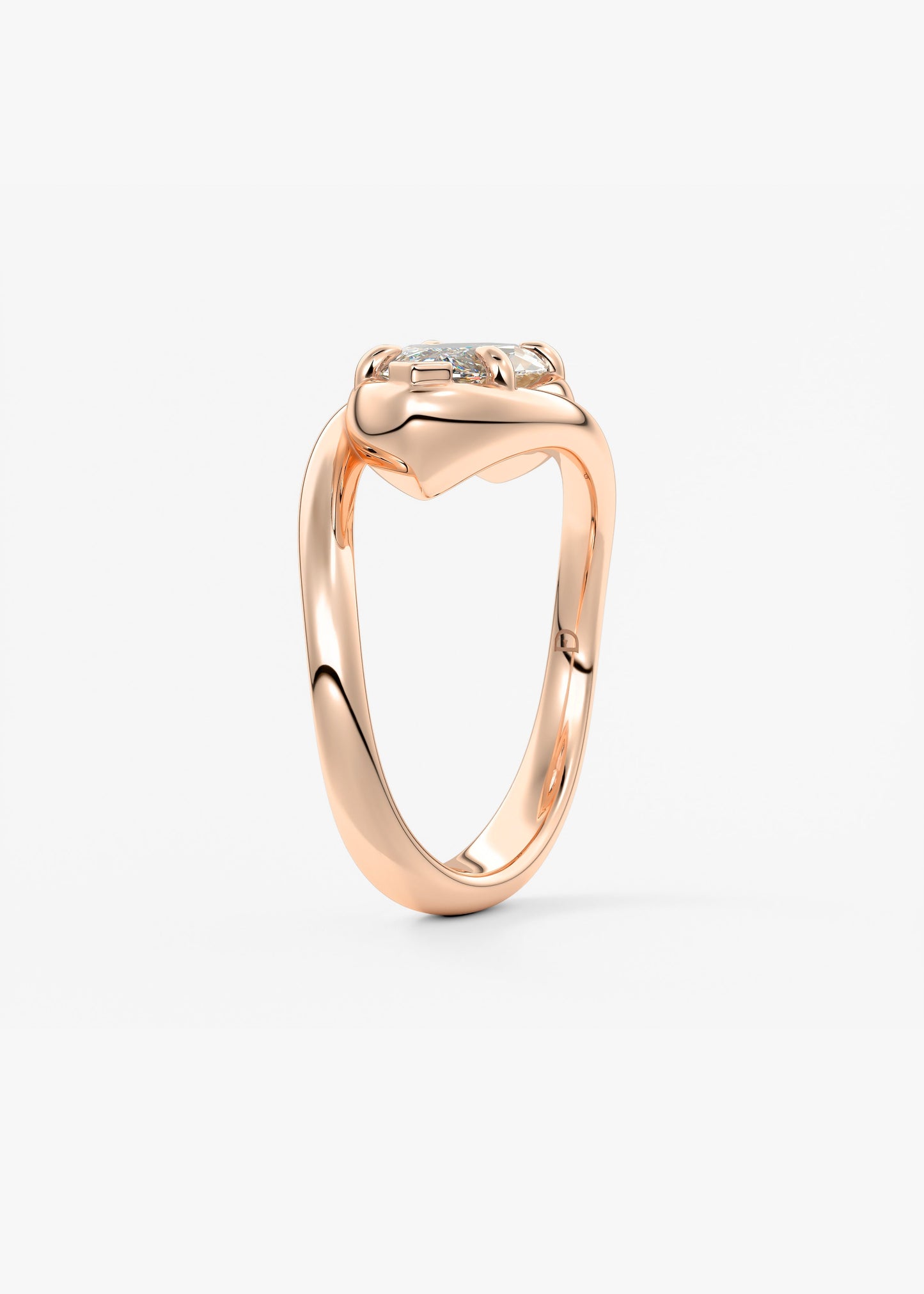 Oval Solitaire With Raised Basket Gallery Lab Grown Diamond Engagement Ring
