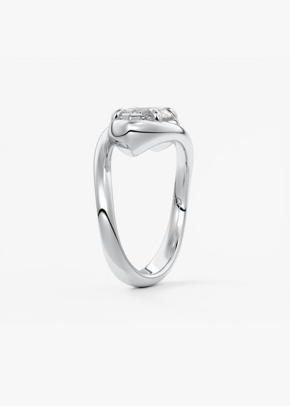 Oval Solitaire With Raised Basket Gallery Lab Grown Diamond Engagement Ring