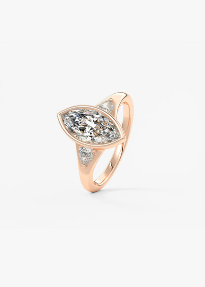 Oval Solitaire With Raised Basket Gallery Lab Grown Diamond Engagement Ring