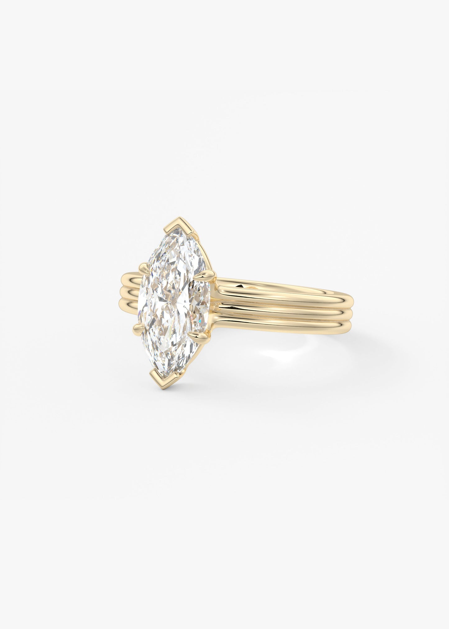 Oval Solitaire With Raised Basket Gallery Lab Grown Diamond Engagement Ring