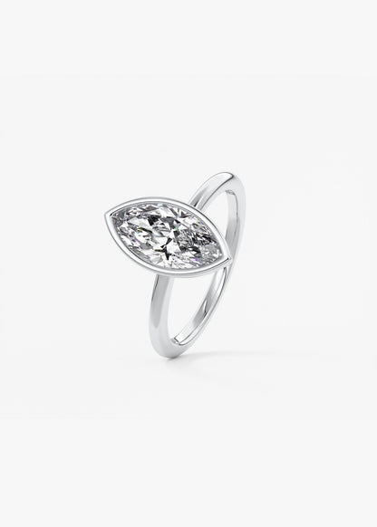 Oval Solitaire With Raised Basket Gallery Lab Grown Diamond Engagement Ring