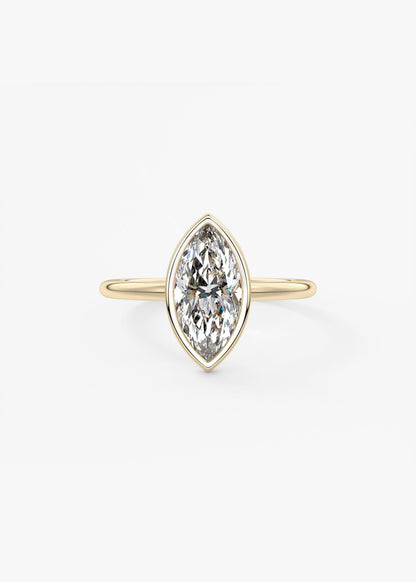 Oval Solitaire With Raised Basket Gallery Lab Grown Diamond Engagement Ring
