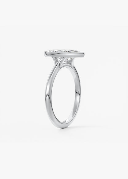 Oval Solitaire With Raised Basket Gallery Lab Grown Diamond Engagement Ring