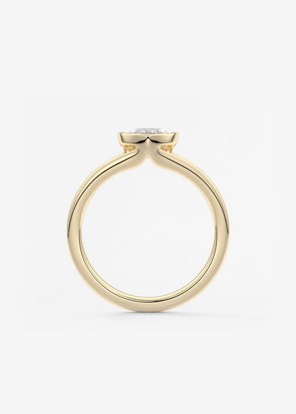 Oval Solitaire With Raised Basket Gallery Lab Grown Diamond Engagement Ring