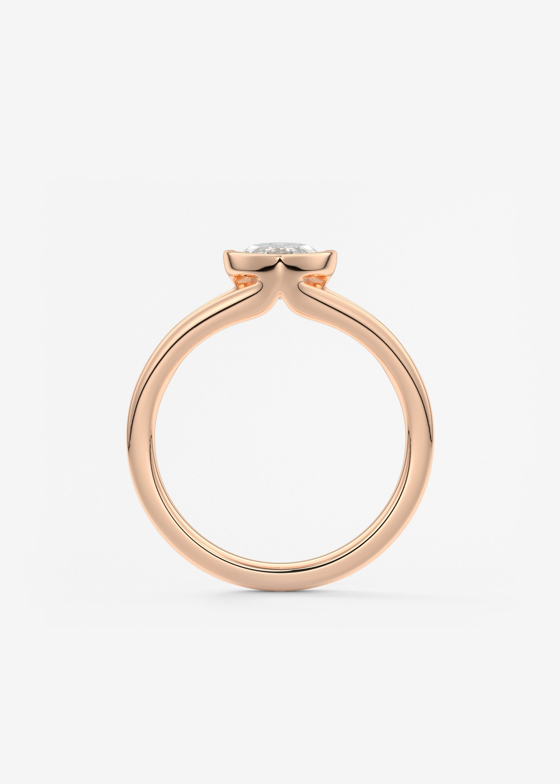 Oval Solitaire With Raised Basket Gallery Lab Grown Diamond Engagement Ring