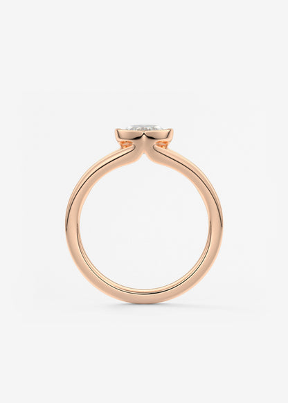 Oval Solitaire With Raised Basket Gallery Lab Grown Diamond Engagement Ring