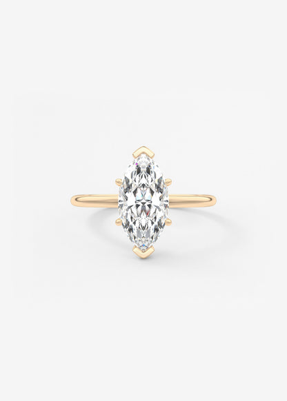 Oval Solitaire With Raised Basket Gallery Lab Grown Diamond Engagement Ring