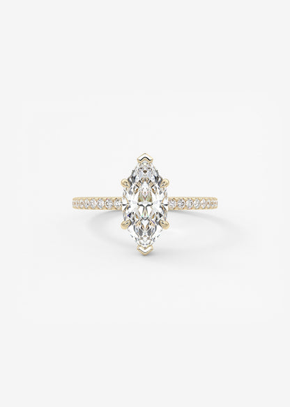 Oval Solitaire With Raised Basket Gallery Lab Grown Diamond Engagement Ring